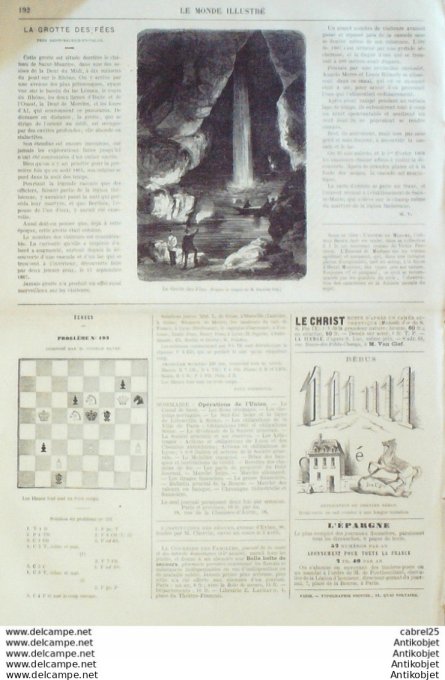 Le Monde illustré 1868 n°623 Turquie Constantinople Puad Pacha St Malo St Servan (35) Italie Loretto