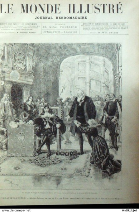 Le Monde illustré 1886 n°1502 Serbie Pirot Victor Hugo Carillon des Rois Mages