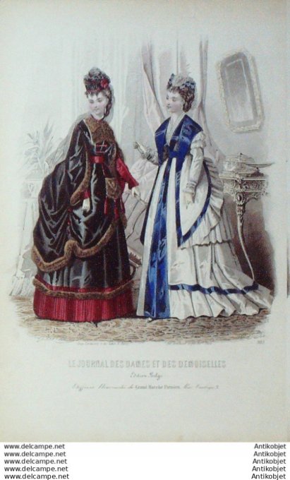 Journal des Dames Demoiselles 1870 # 951 (Marché Parisien)