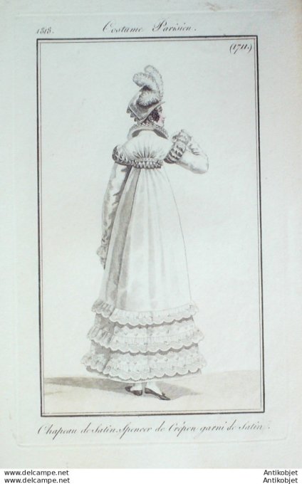 Costume Parisien 1818 # 1711 Spencer de crépon
