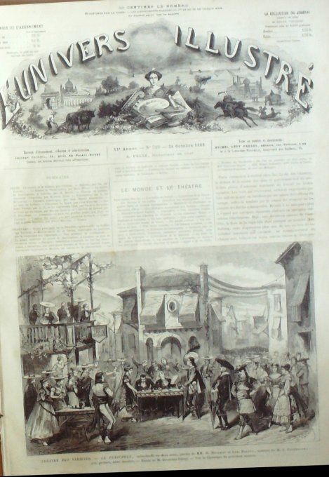 L'Univers illustré 1868 # 719 Algérie Constantine Australie Sidney Barcelone Madrid San Francisco
