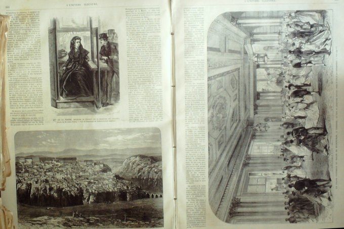 L'Univers illustré 1868 # 719 Algérie Constantine Australie Sidney Barcelone Madrid San Francisco