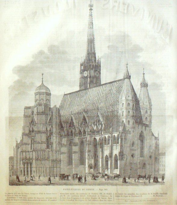 L'Univers illustré 1859 #  71 St-Etienne de Vienne rentrée des foins