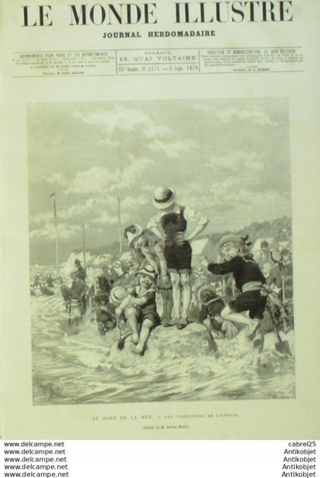 Le Monde illustré 1879 n°1171 Port Vendres (66) Chine Shanghai Japon Okoma Scènes Ikakou Belgique To