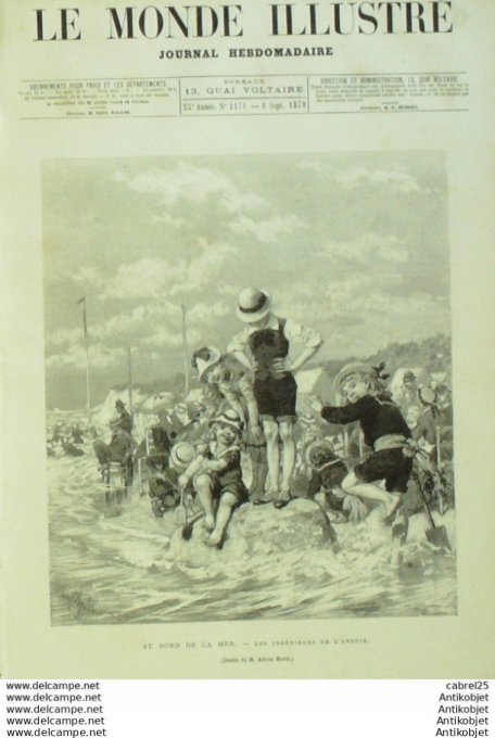 Le Monde illustré 1879 n°1171 Port Vendres (66) Chine Shanghai Japon Okoma Scènes Ikakou Belgique To