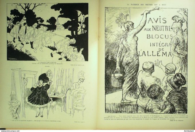 Le Rire Rouge 1916-02-125 #  65 Journal humoristique Ed.Originale Classe 17