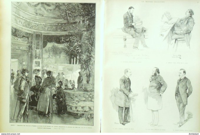 Le Monde illustré 1884 n°1399 Tonkin Nam-Dinh Cateau (59) Saint-Pétersbourg Soudeikine