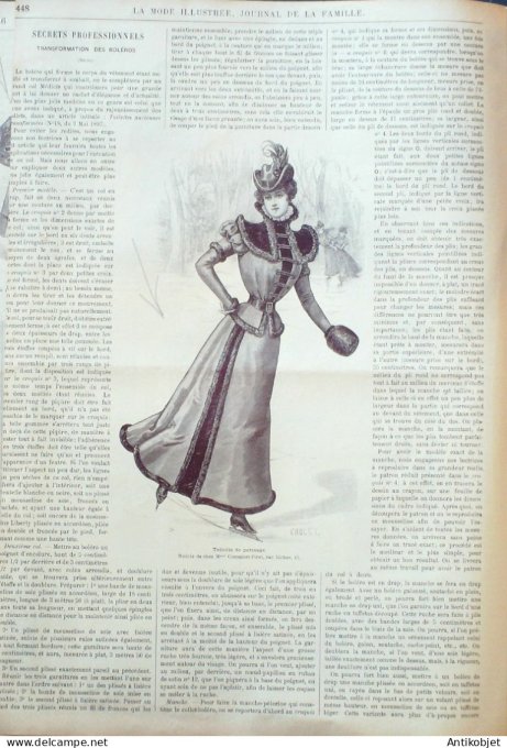 La Mode illustrée journal 1897 n° 42 Toilette de réunion