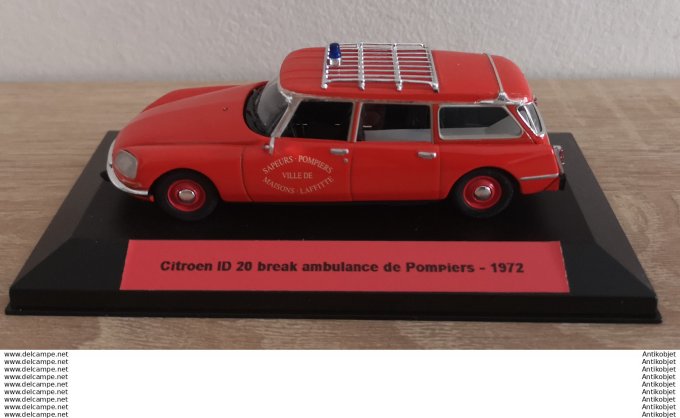 Citroen ID 20 break ambulance de Pompiers 1:43 1972