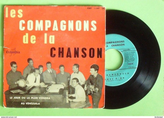 Les Compagnons de la chanson 45T EP Le jour ou la pluie viendra 1958