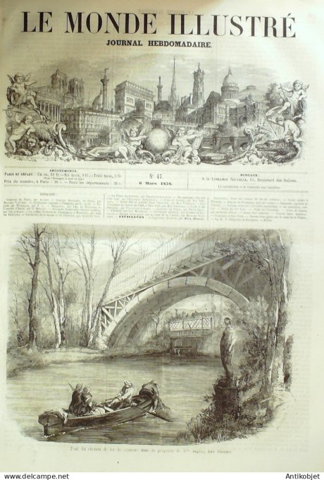 Le Monde illustré 1858 n° 47 Algérie Tlemcen Hong-Kong Whampoa Chine Canton Toulon (83)