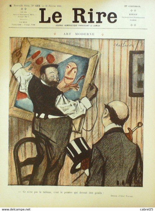 Le Rire 1911 n°419 Faivre Pavis Capy Brunner Métivet Barcet Barcet Bertrand Névil
