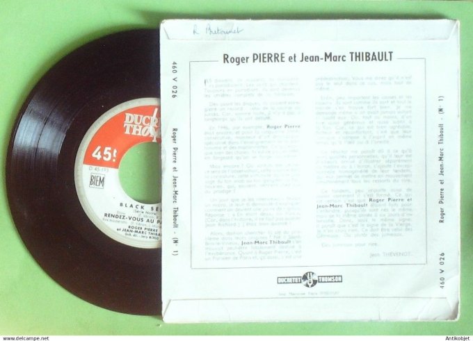 Thibault Jean-Marc &Roger Pierre 45T EP A Joinville-le-pont 1955