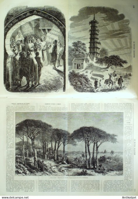 Le Monde illustré 1858 n° 47 Algérie Tlemcen Hong-Kong Whampoa Chine Canton Toulon (83)