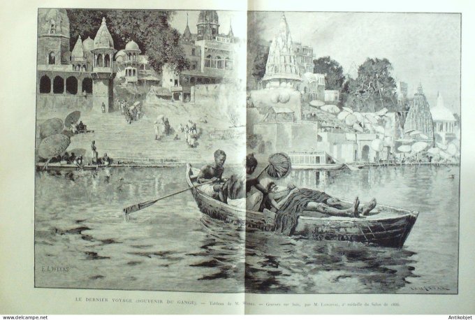 Le Monde illustré 1886 n°1536 Quettehou (50) sypéroodons amiral Courbet Metz (57) Mgr Dupont