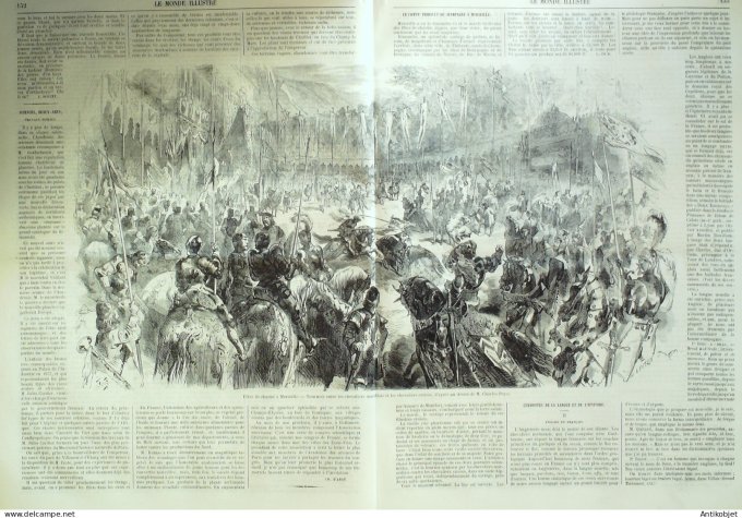 Le Monde illustré 1858 n° 47 Algérie Tlemcen Hong-Kong Whampoa Chine Canton Toulon (83)