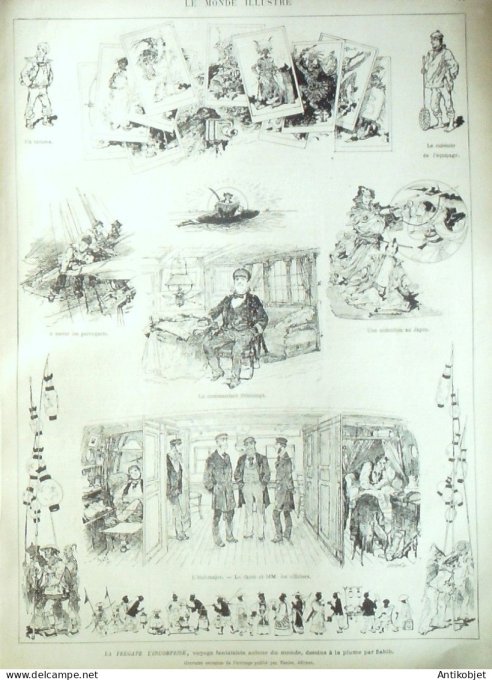 Le Monde illustré 1877 n°1034 Turquie Constantinople Serdar Abd-Ul-Kérim-Pacha Etats-Unis Longbranch