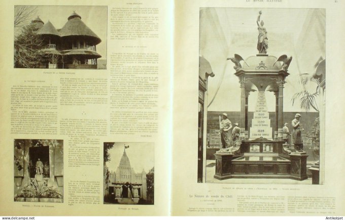 Le Monde illustré 1900 n°2259 Chine Pékin Yunnam-Sen Lao-Kay Manao Tcheng-Kong-Hien Bastille (12e)