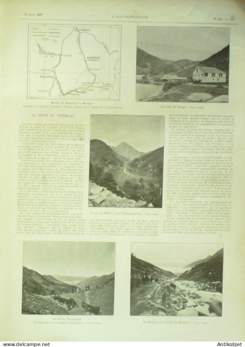 L'illustration 1897 n°2842 Russie Péterhof Sénégal St-Louis Trameqaïgues Barèges Tourmalet (65)