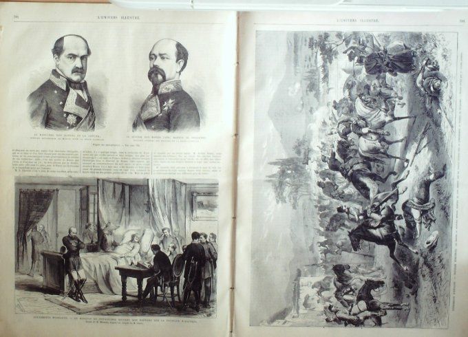 L'Univers illustré 1868 # 721 Allemagne Aschaffenbourg Pérou Aréquipa Espagne Alcolea costumes 