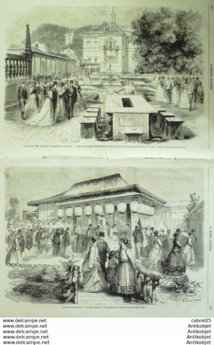 Le Monde illustré 1867 n°542 Italie Venise Prison La Roquette Autriche Hellbrunn Mexique