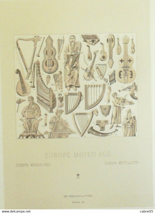 Objet Clavecin Rubede Gigue clavicorde flûte guitare Citole Cistre