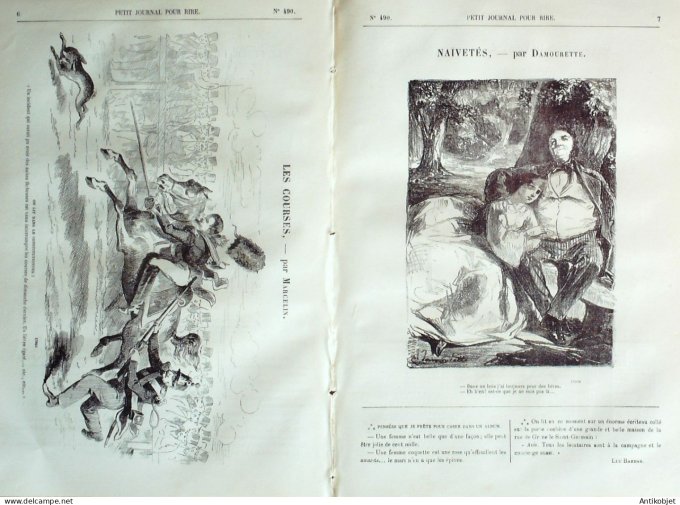 Petit journal pour Rire 1864 # 490 Le Public du bal Mabille Marcelin