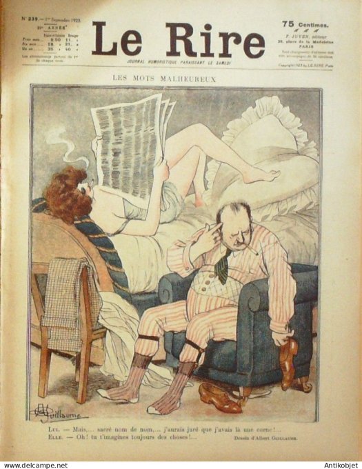 Le Rire 1923-09- 1 # 239 Journal humoristique Ed.Originale Facon de parler