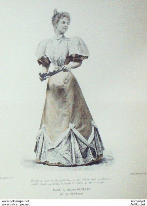 La Mode pratique 1893 # 34 Robe de dîner