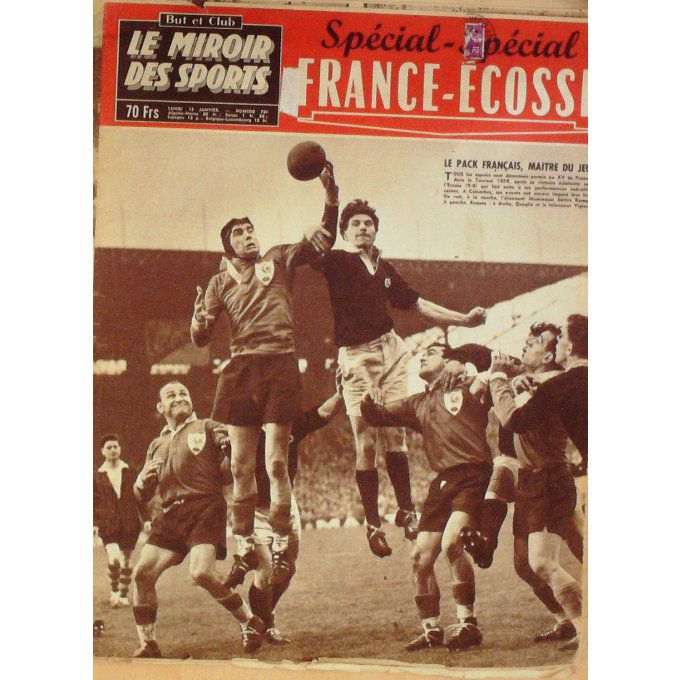 Miroir Des Sports 1959 #  724 12 Jan France Ecosse Gaul Marek Haan Muro Nuremberg Werg