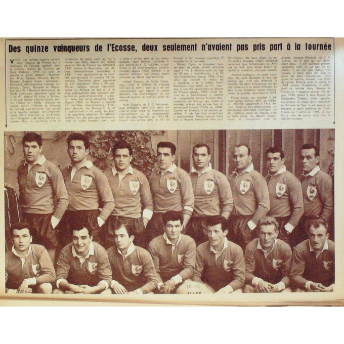 Miroir Des Sports 1959 #  724 12 Jan France Ecosse Gaul Marek Haan Muro Nuremberg Werg
