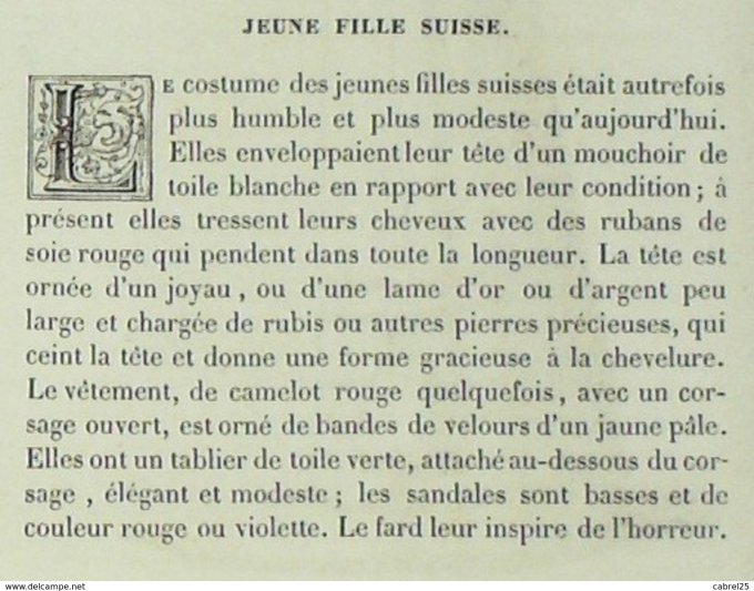 Suisse DEMOISELLE 1859