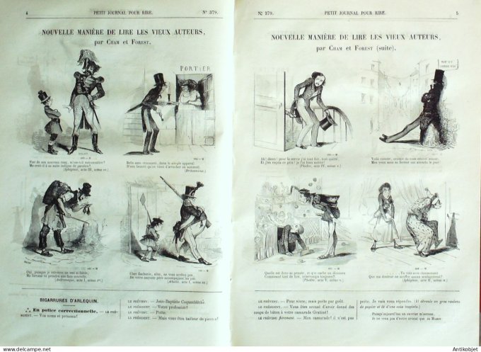 Petit journal pour Rire 1862 # 379 Aux courses de Vincennes Grevin