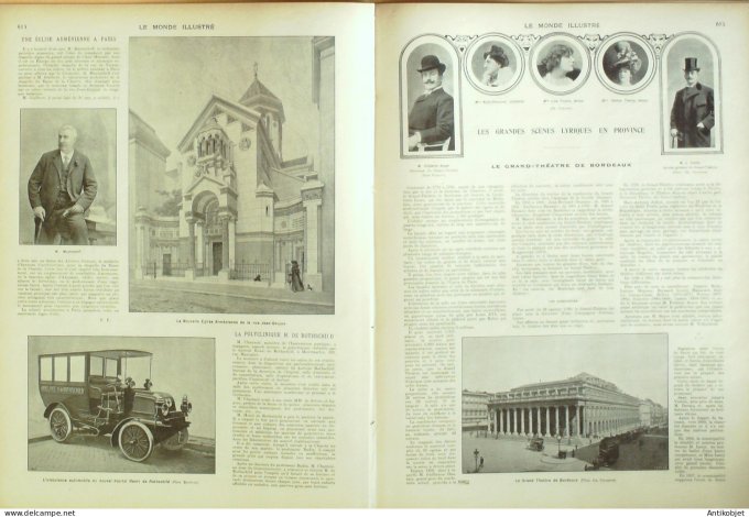 Le Monde illustré 1902 n°2387 Egypte Assouan Khedive Abbas II Hilmy Vénézuela Caracas Cannes (06) Bo