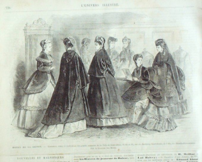 L'Univers illustré 1868 # 725 Augerville (45) Chine Shanghai Westminster Lambeth