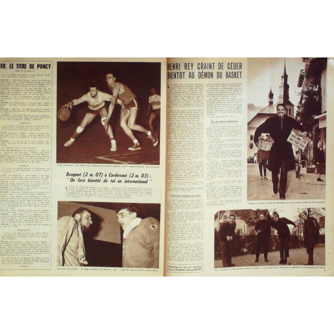 Miroir des Sports 1959 n° 725 19/01 RED REILLY HUMEZ FERRER SCHERENS VLIET BINDA BALD