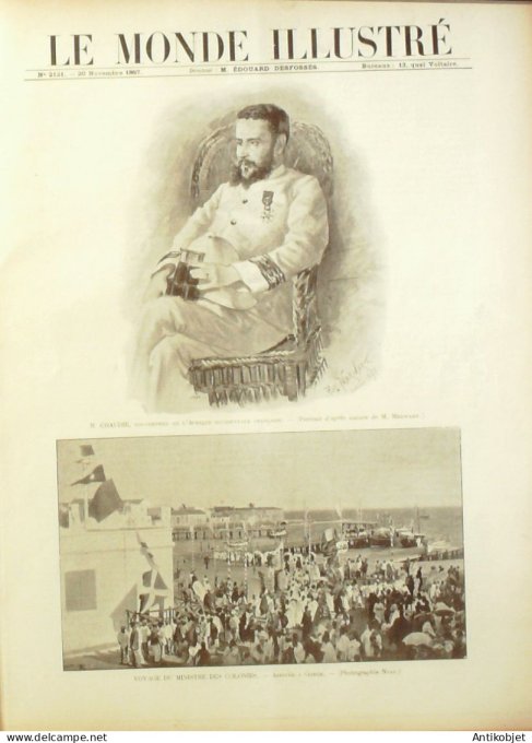 Le Monde illustré 1897 n°2121 Sénégal Dakar île Gorée thiès St-Louis Cavalier Cayor loco Heilmann