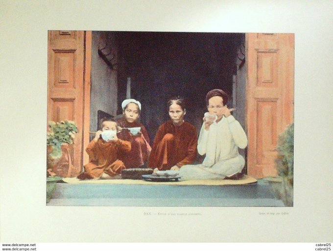 Vietnam QUREPAS d'une famille ANNAMITE