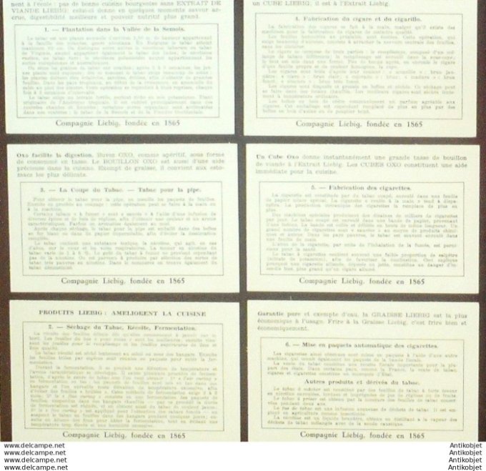 Chromo Liebig Sang 1407 Le tabac (1939)