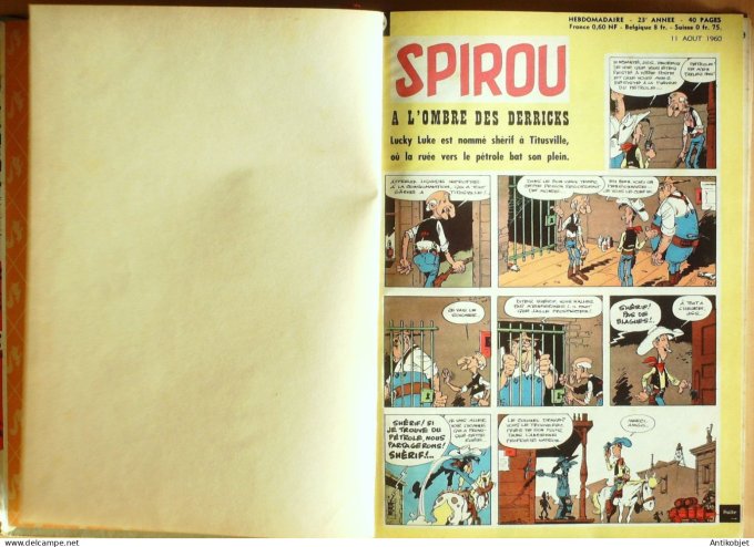 Album Spirou 78 Dupuis (n°1165-1175) 1960 (11-08 au 20-10) Eo complet