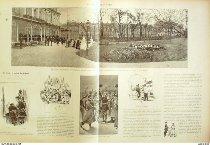 Le Monde illustré 1897 n°2121 Sénégal Dakar île Gorée thiès St-Louis Cavalier Cayor loco Heilmann