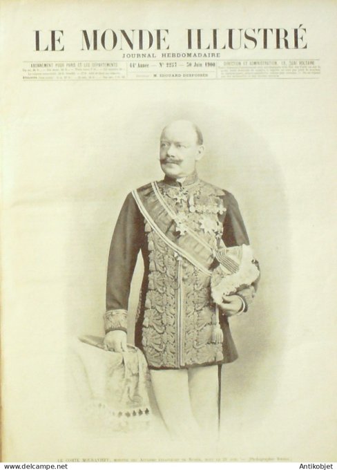 Le Monde illustré 1900 n°2257 Chine Canton Tien-Tsin Pei-Ho Lai-Tcheou Li-Hung-Tchang Russie Mouravi