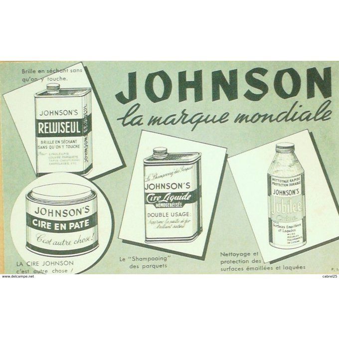 Buvard JOHNSON Cirage