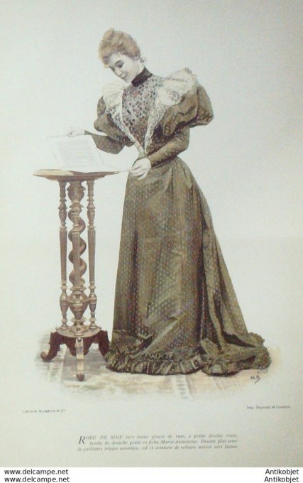 La Mode pratique 1893 # 35 Robe de soie