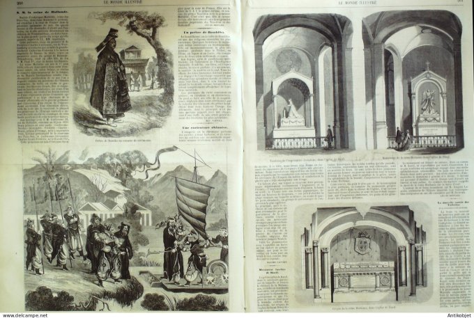 Le Monde illustré 1858 n° 54 Rueil-Malmaison (92) Marseille (13) Turquie Constantinople Suisse Genèv