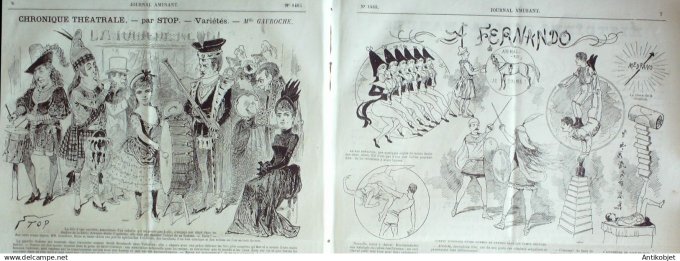 Le Journal Amusant 1885 # 1485 Paris qui rit Paris qui vite par Mars