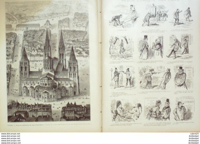 Le Monde illustré 1875 n°972 Lyon (69) Le Havre (76) Toulon (83) La Victorieuse Inde Bombay Charmeur