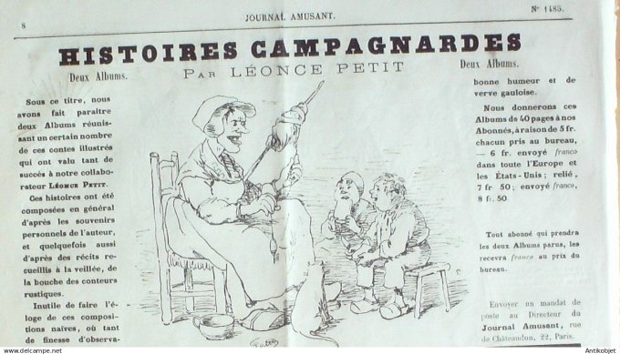 Le Journal Amusant 1885 # 1485 Paris qui rit Paris qui vite par Mars