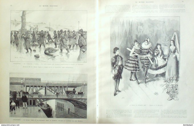 Le Monde illustré 1893 n°1872 Marseille (13) îles Hawaiii Honolulu Monte-Carlo Liverpool