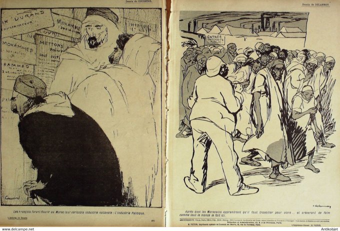 L'Assiette au beurre 1907 n°335 Civilisations Le Maroc Naudin